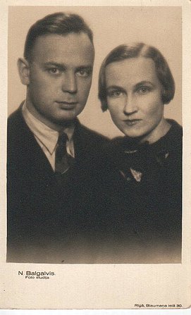 Gogas vecāki – Dāvīds un Valija Timermaņi 1938. gadā. Foto no personīgā arhīva.